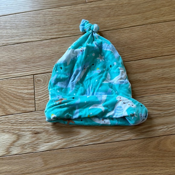 Little Sleepies Other - Little sleepies shark soirée top knot hat